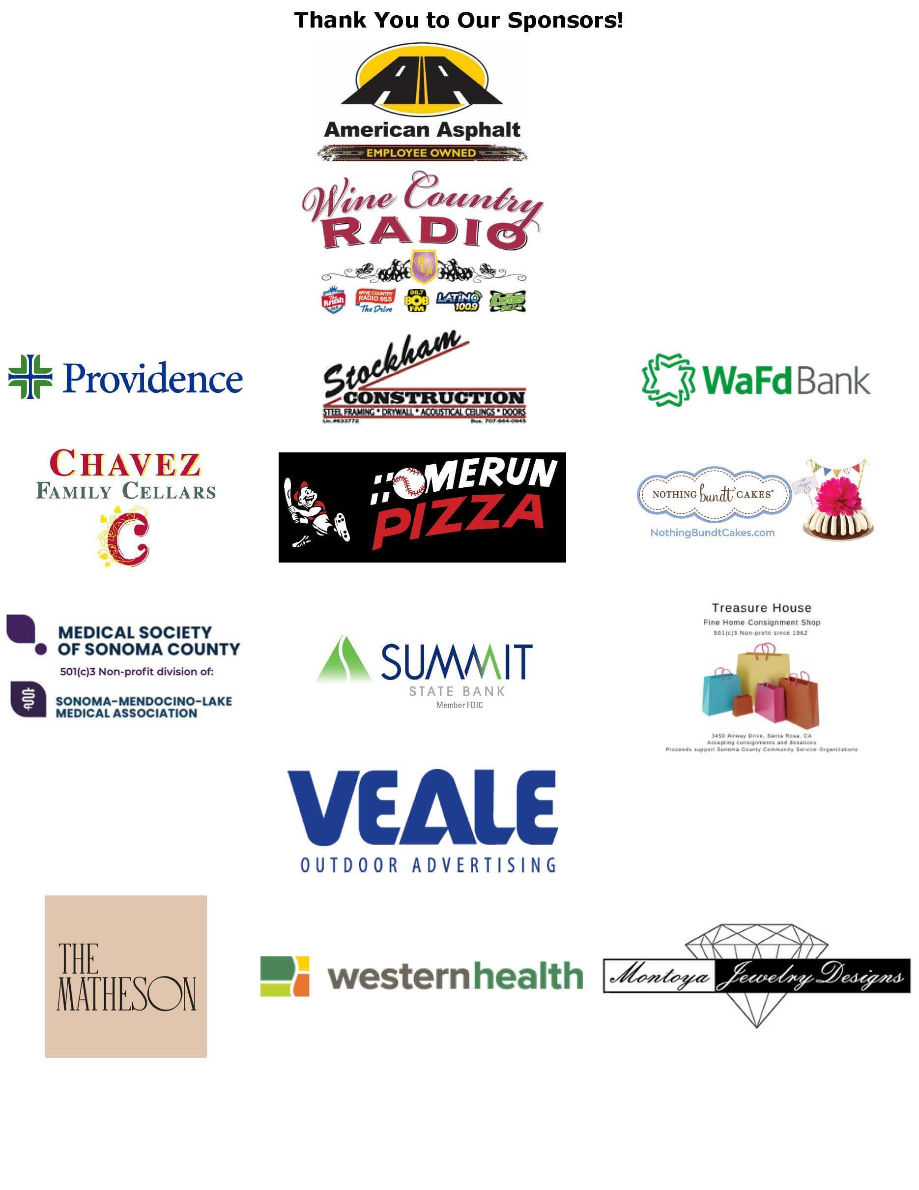 Photo of Sponsor logos for AMC's Salud Benefit Event on September 28, 2024.